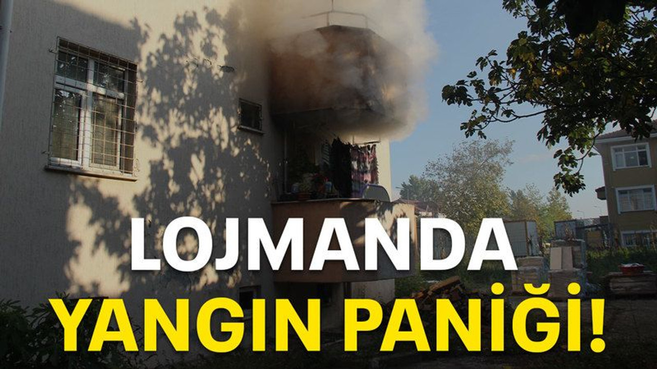 Lojmanda yangın paniği!