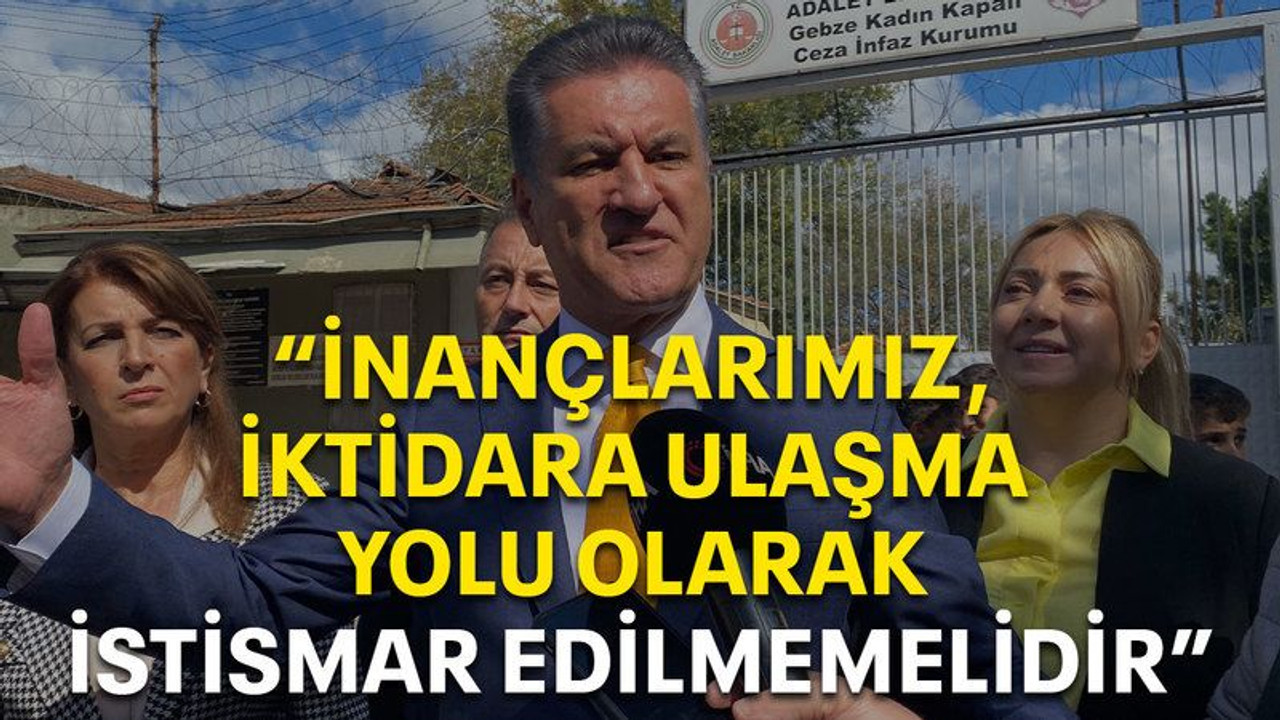 Sarıgül: İnançlarımız, iktidara ulaşma yolu olarak istismar edilmemelidir