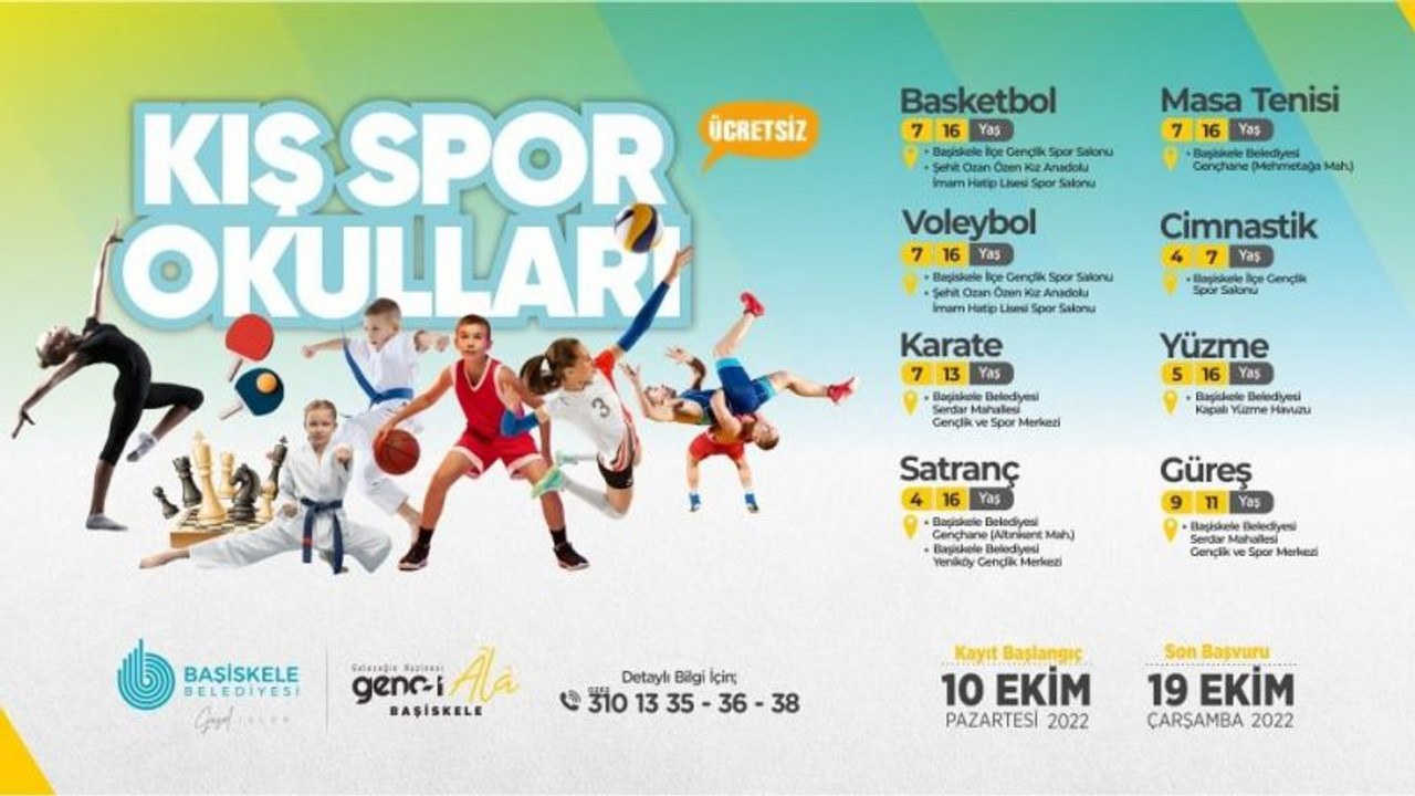 Başiskele Kış Spor Okulları için kayıtlar başlıyor
