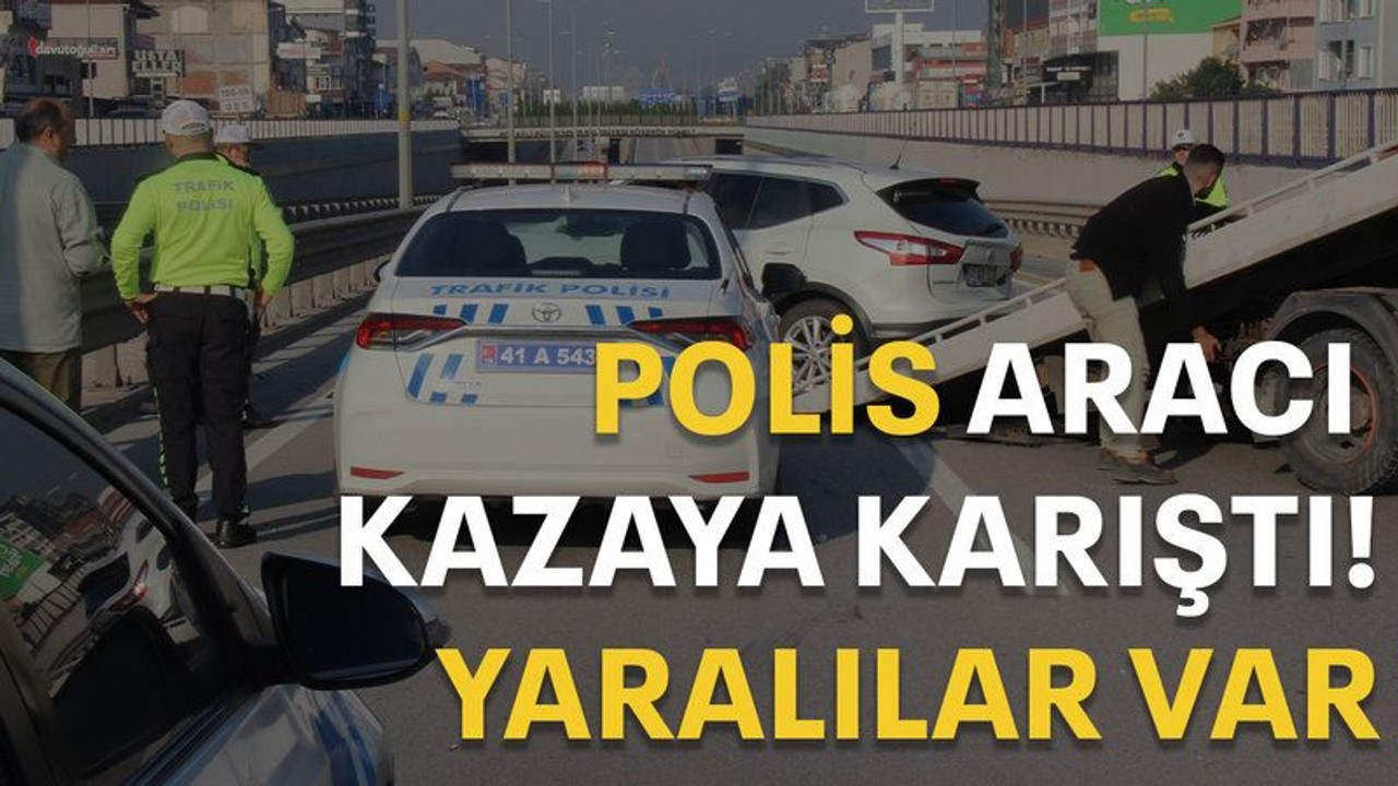 Polis aracı zincirleme kazaya karıştı! Yaralılar var