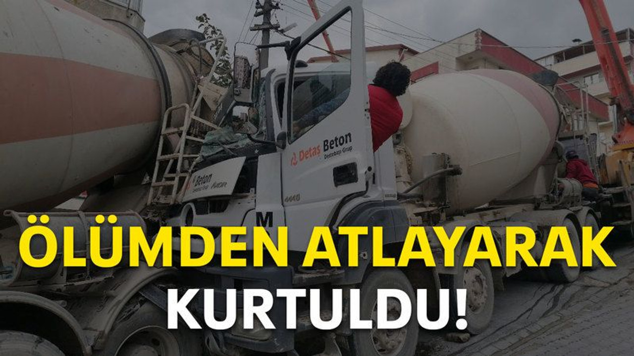 Ölümden atlayarak kurtuldu!