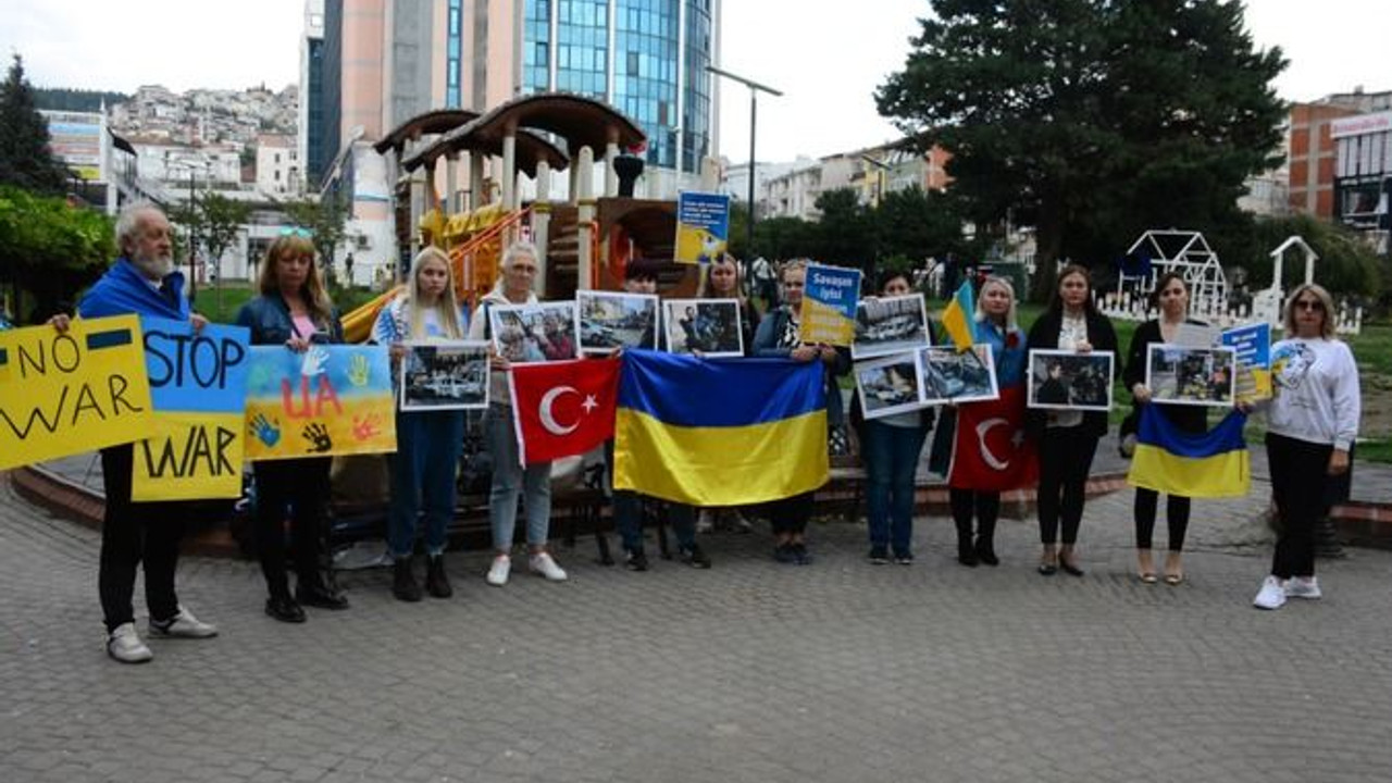 Ukraynalılar, Kocaeli'den Rusya'ya seslendi!