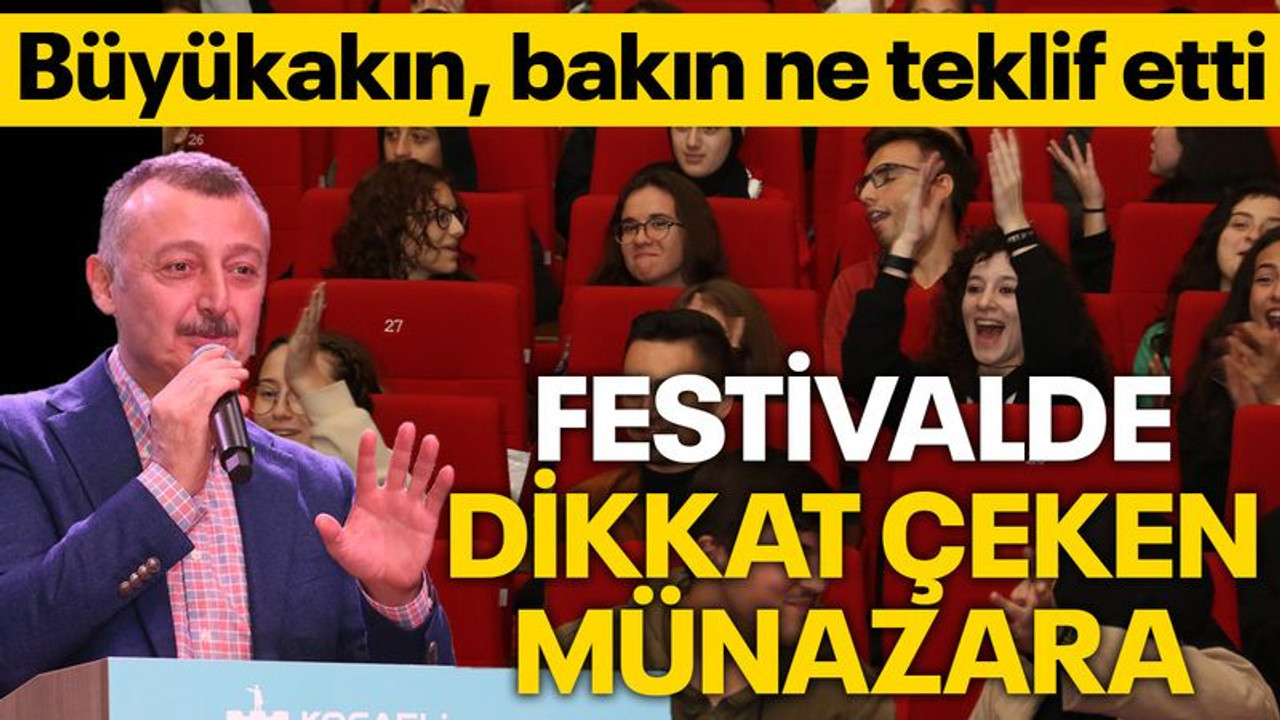 Sıfır Atık Festivali’nde dikkat çeken münazara! Büyükakın, bakın ne teklif etti