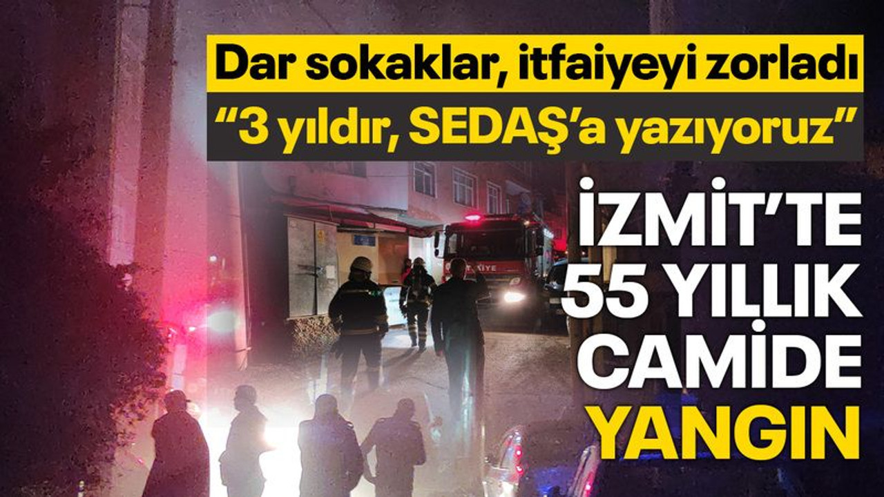 İzmit'te 55 yıllık cami alevlere teslim oldu