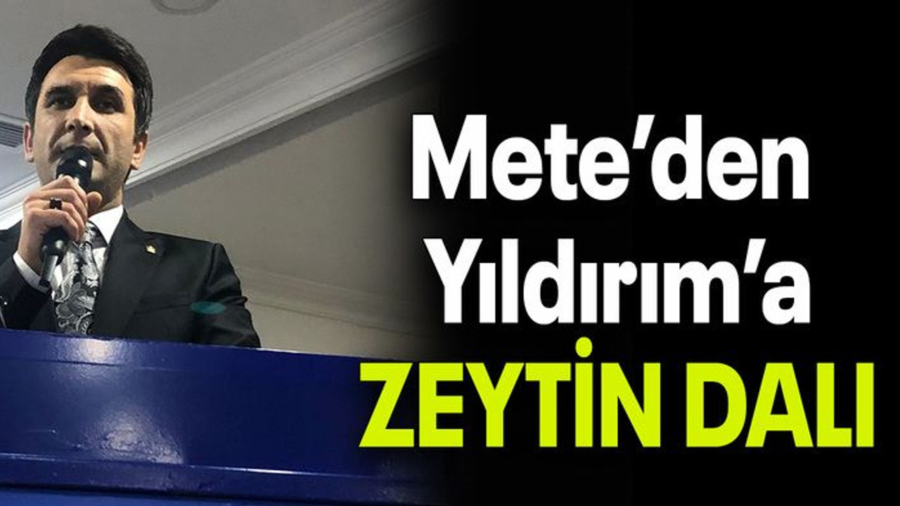 Mete’den Yıldırım’a ZEYTİN DALI