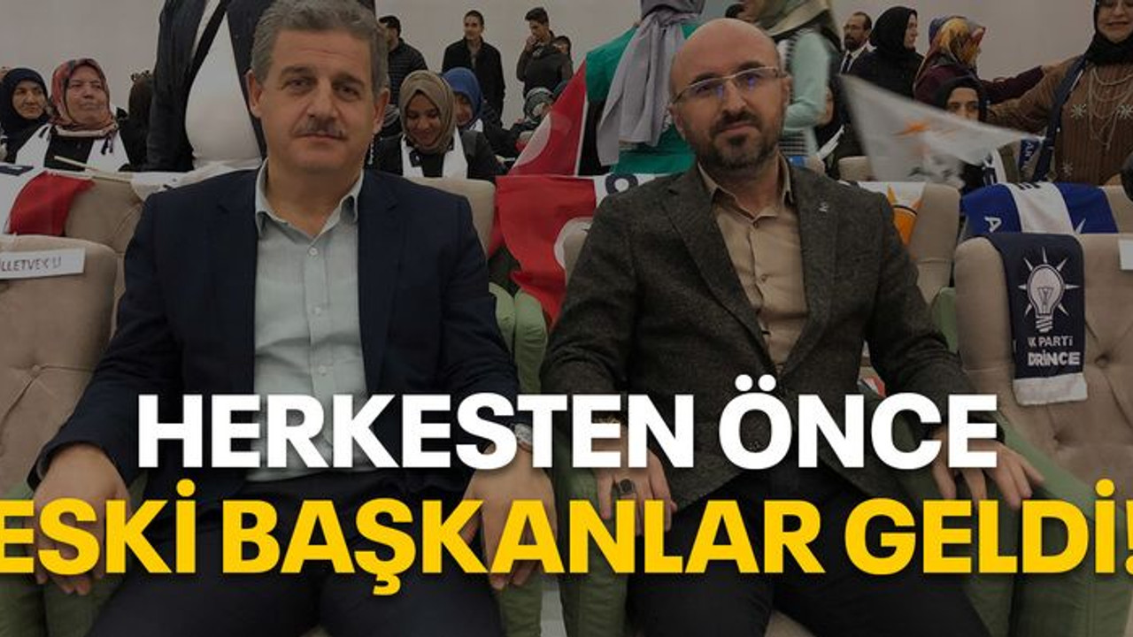 Herkesten önce eski başkanlar geldi!
