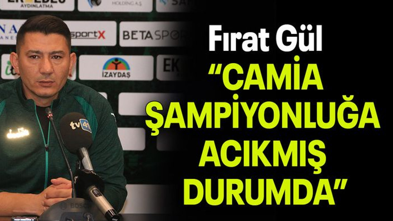 Fırat Gül: “CAMİA ŞAMPİYONLUĞA ACIKMIŞ DURUMDA”