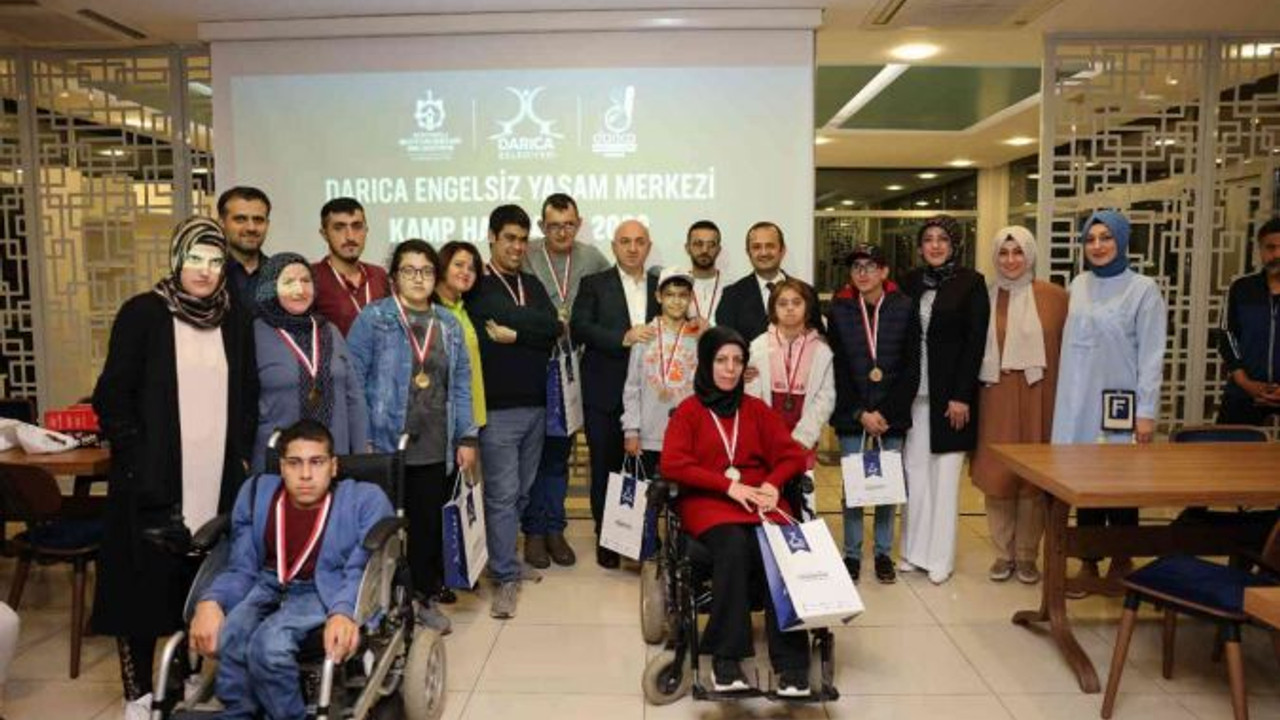 Engelli bireylerin aileleriyle birlikte kamp heyecanı