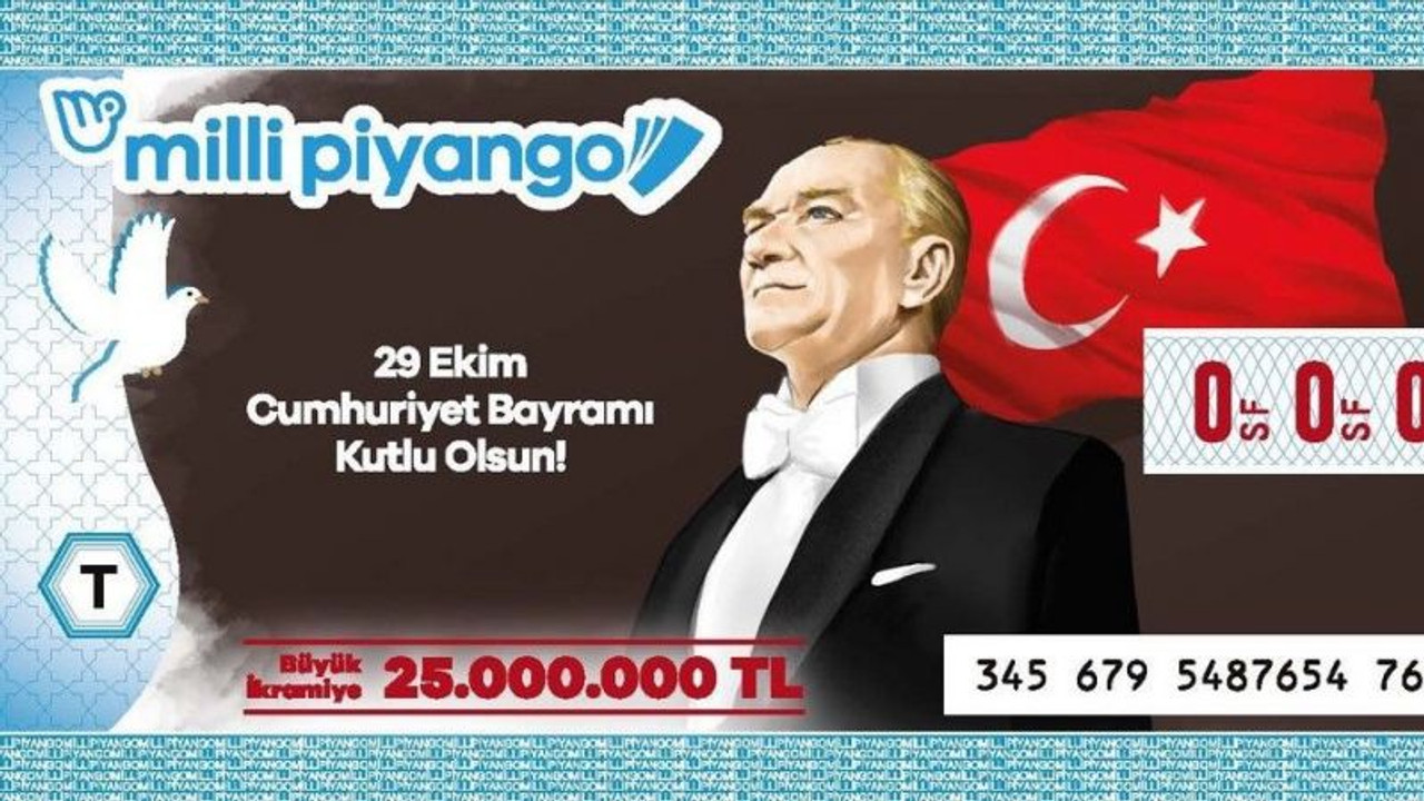 Milli Piyango’da Cumhuriyete özel çekiliş Büyük ikramiye 25 milyon TL