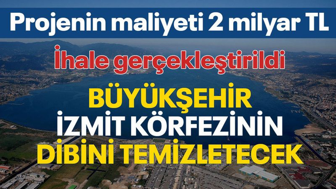 Büyükşehir'den İzmit körfezi için büyük hamle