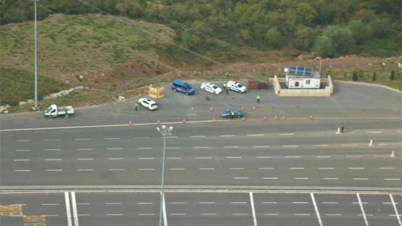 Havadan denetlenen Kuzey Marmara’da kurallara uymayan sürücülere göz açtırılmadı