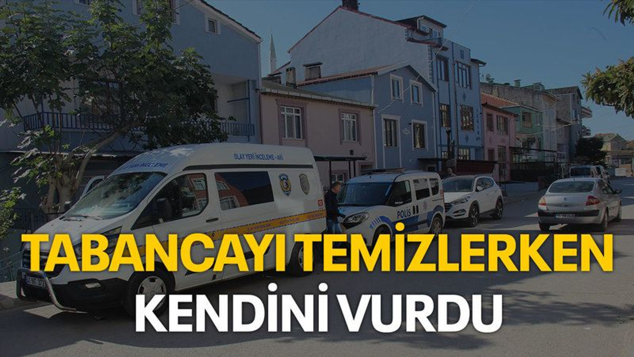 Tabancayı temizlerken kendini vurdu