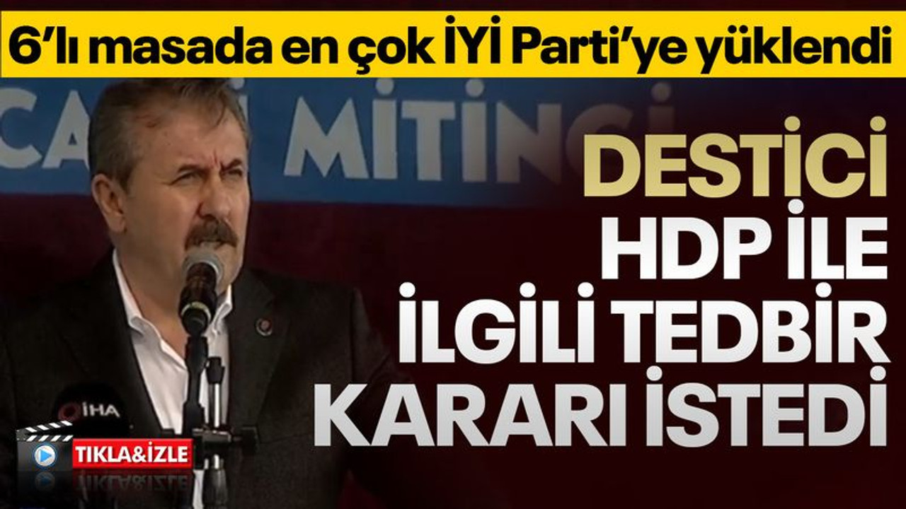 Kocaeli'de konuşan Destici, HDP ile ilgili tedbir kararı istedi