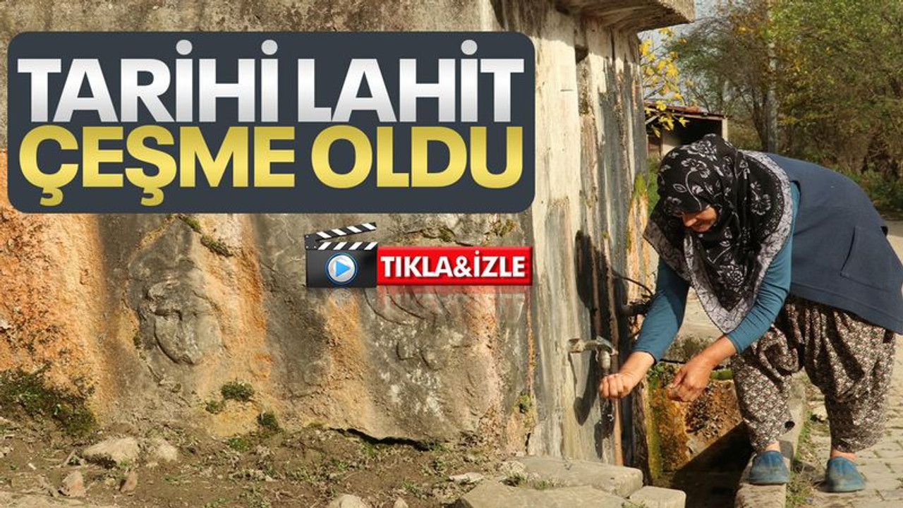 Medusa başı ve motifli lahit, köyün çeşmesi oldu