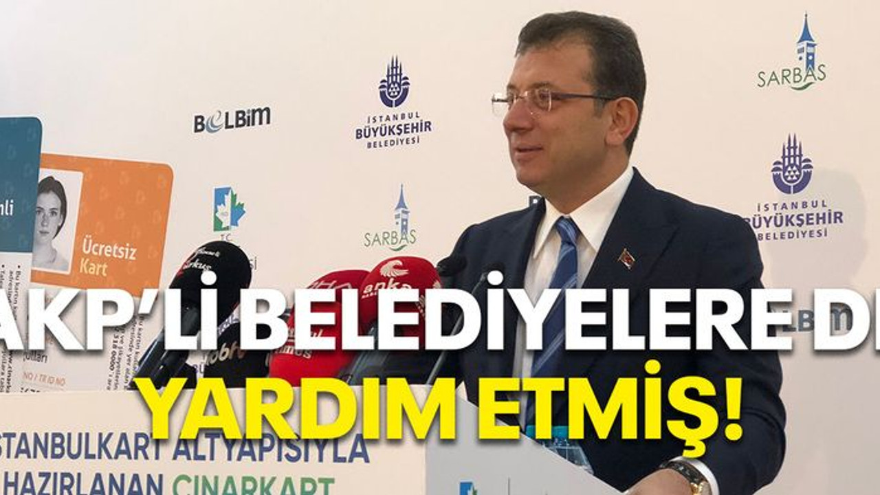 AKP li belediyelere de yardım etmiş