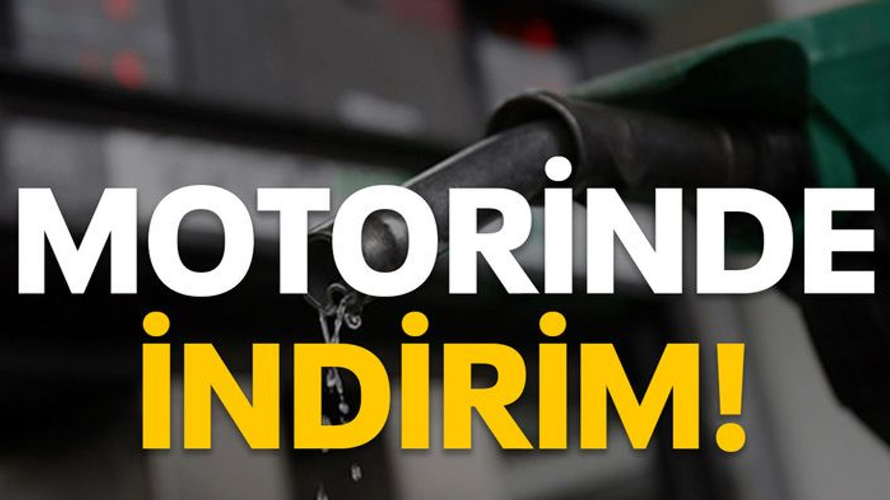 Motorinde indirim!