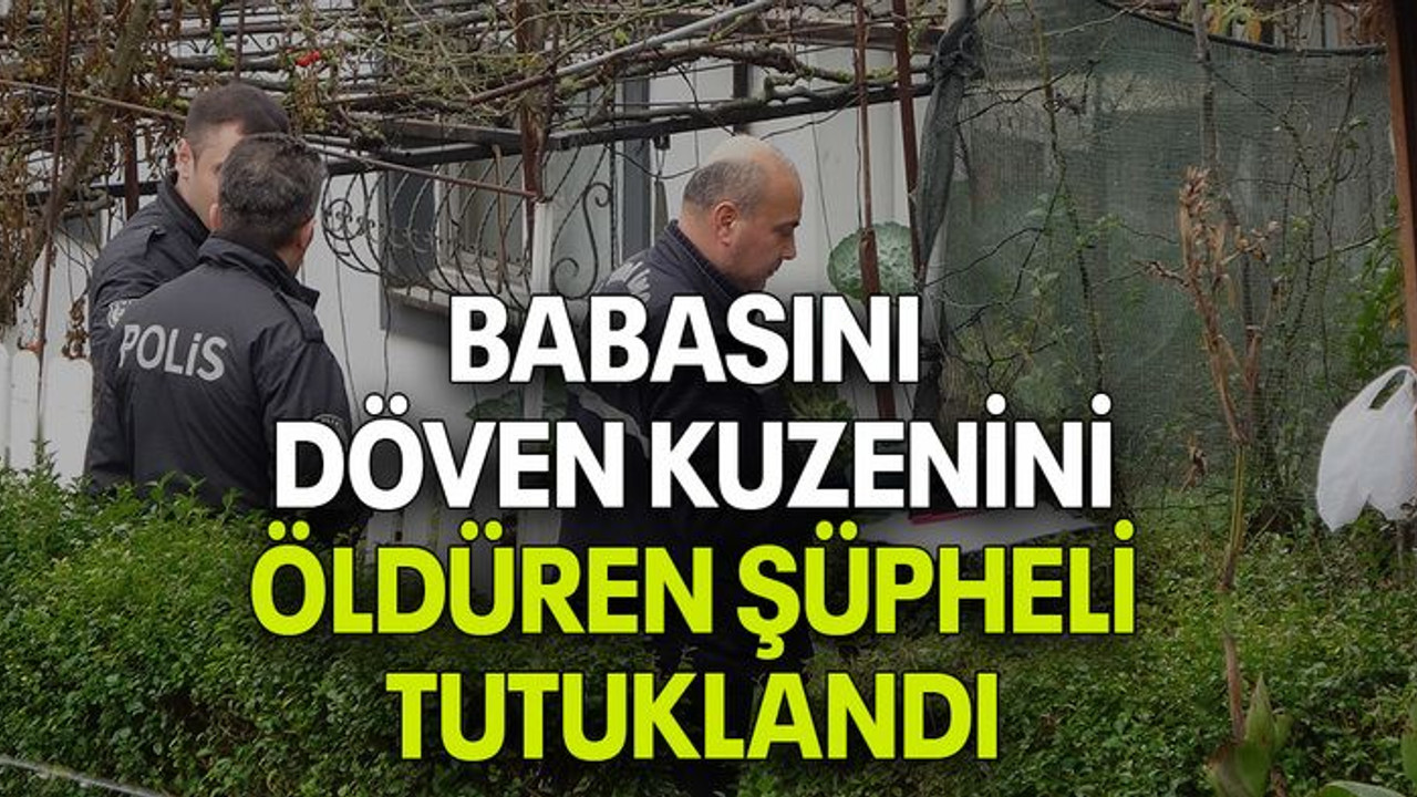 Babasını döven kuzenini öldüren şüpheli tutuklandı