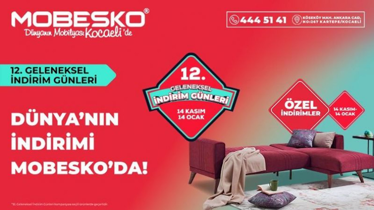 MOBESKO 12.geleneksel indirim günleri başladı