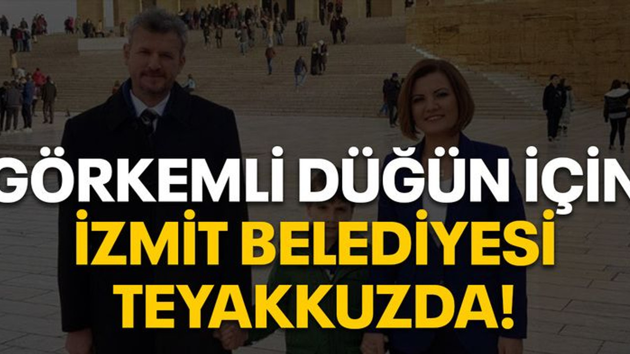 Görkemli düğün için İzmit Belediyesi teyakkuzda!