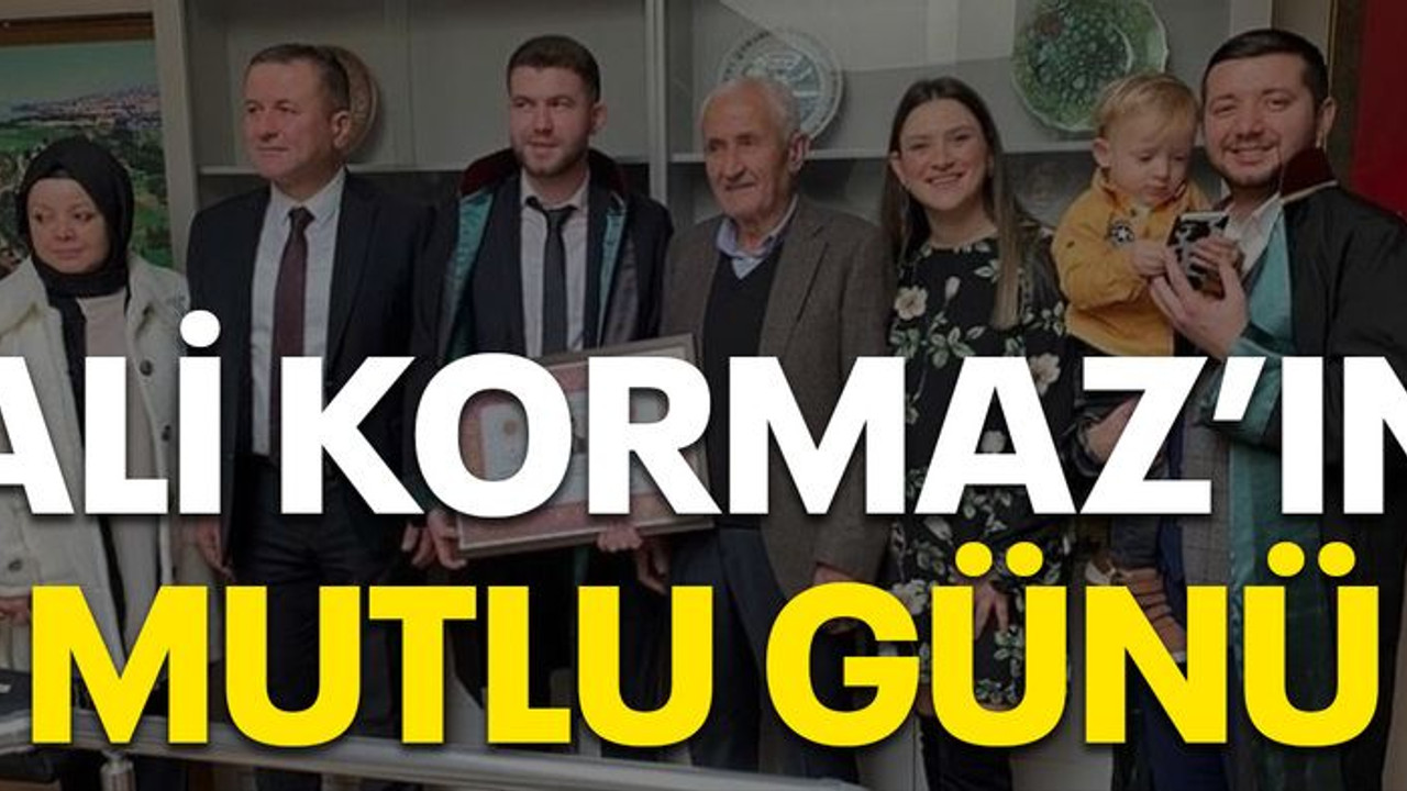 Ali Korkmaz’ın mutlu günü