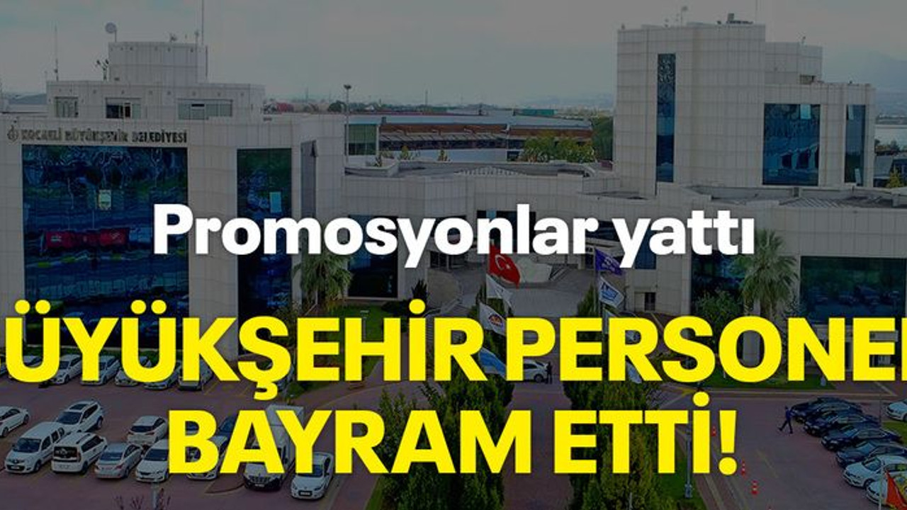 Promosyonlar yattı, Büyükşehir personeli bayram etti
