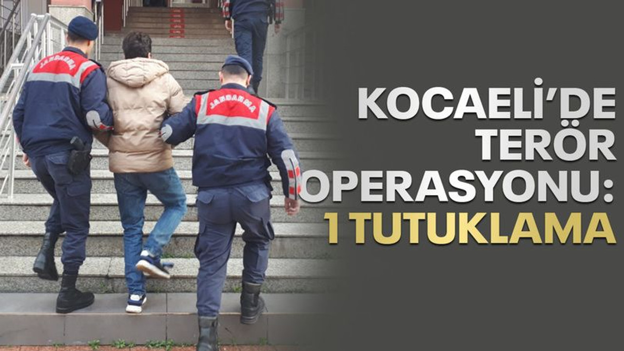 Kocaeli’de terör operasyonu: 1 tutuklama