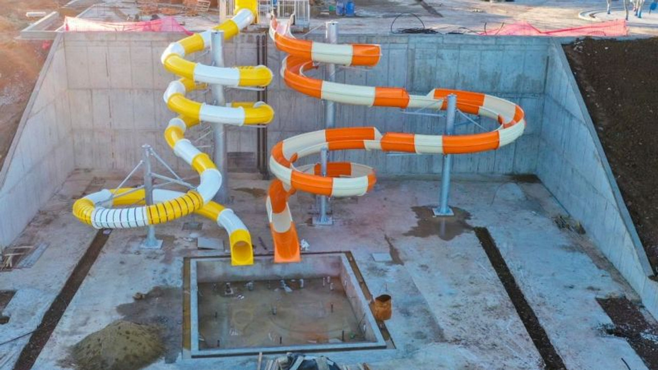Değirmendere’nin aquaparkı şekillenmeye başladı