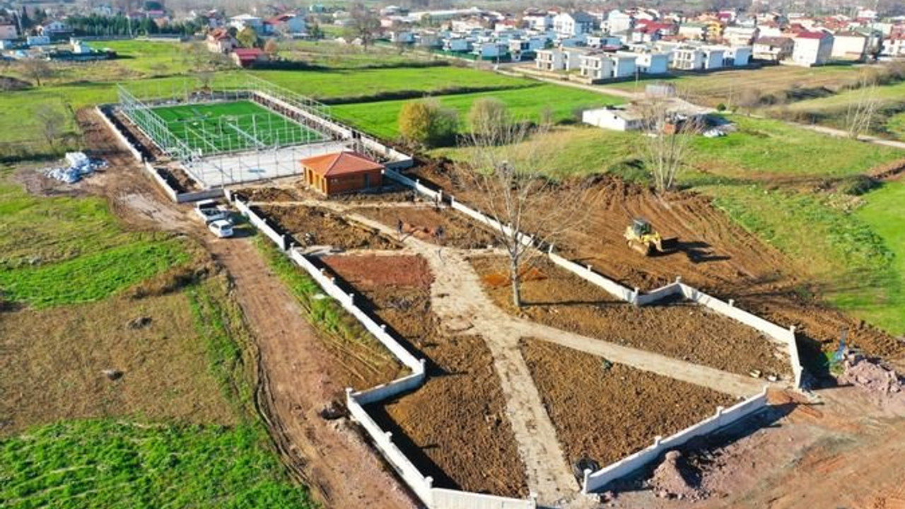 Kartepe Rahmiye Parkı çalışamlarında sona doğru