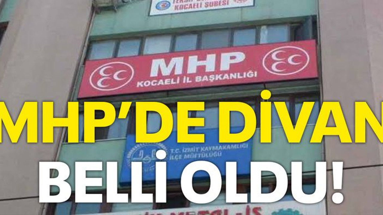 MHP’de divan belli oldu!