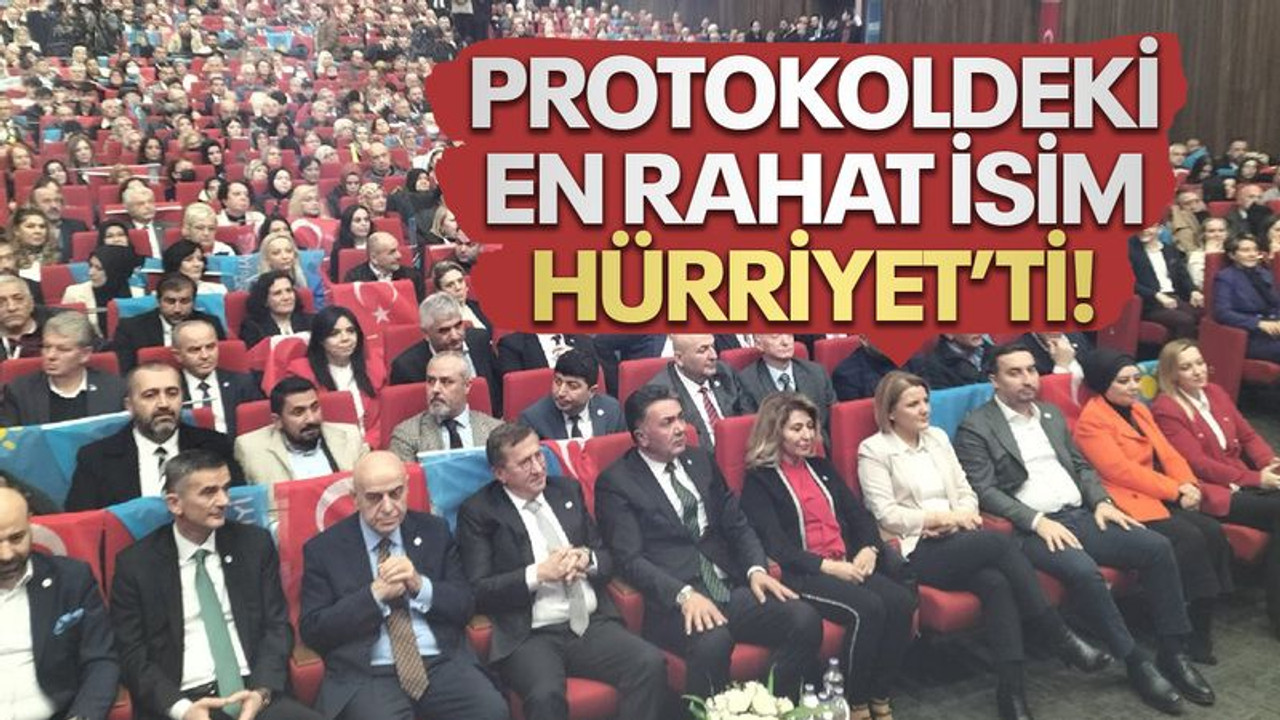 Protokoldeki en rahat isim Hürriyet’ti!
