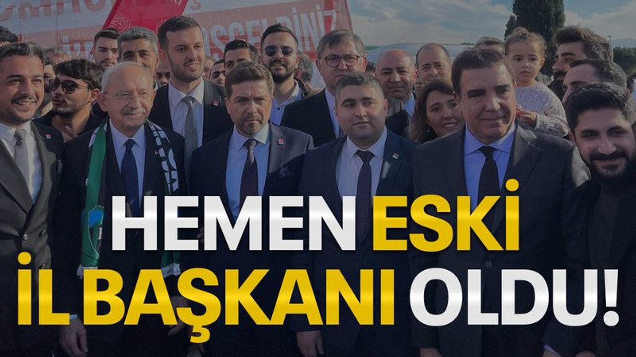Hemen eski il başkanı oldu!