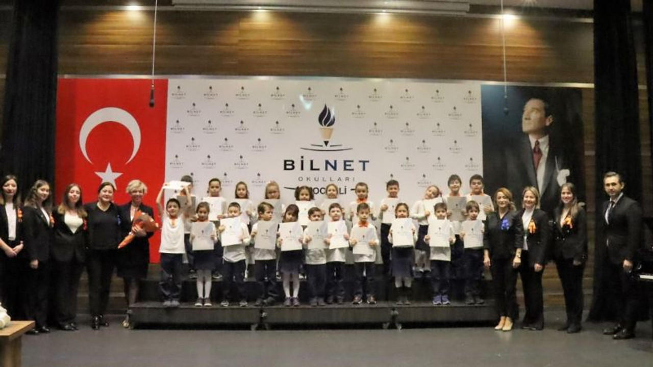 Kocaeli Bilnet 1.sınıf öğrencileri ilk karnelerini aldılar