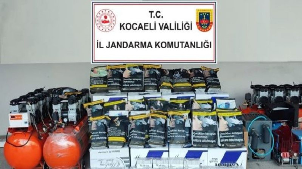 Kocaeli’de kaçak tütün operasyonu