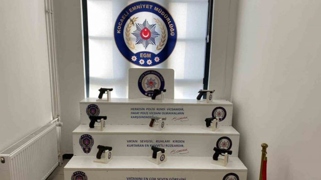 Kocaeli’de 34 silah ele geçirildi
