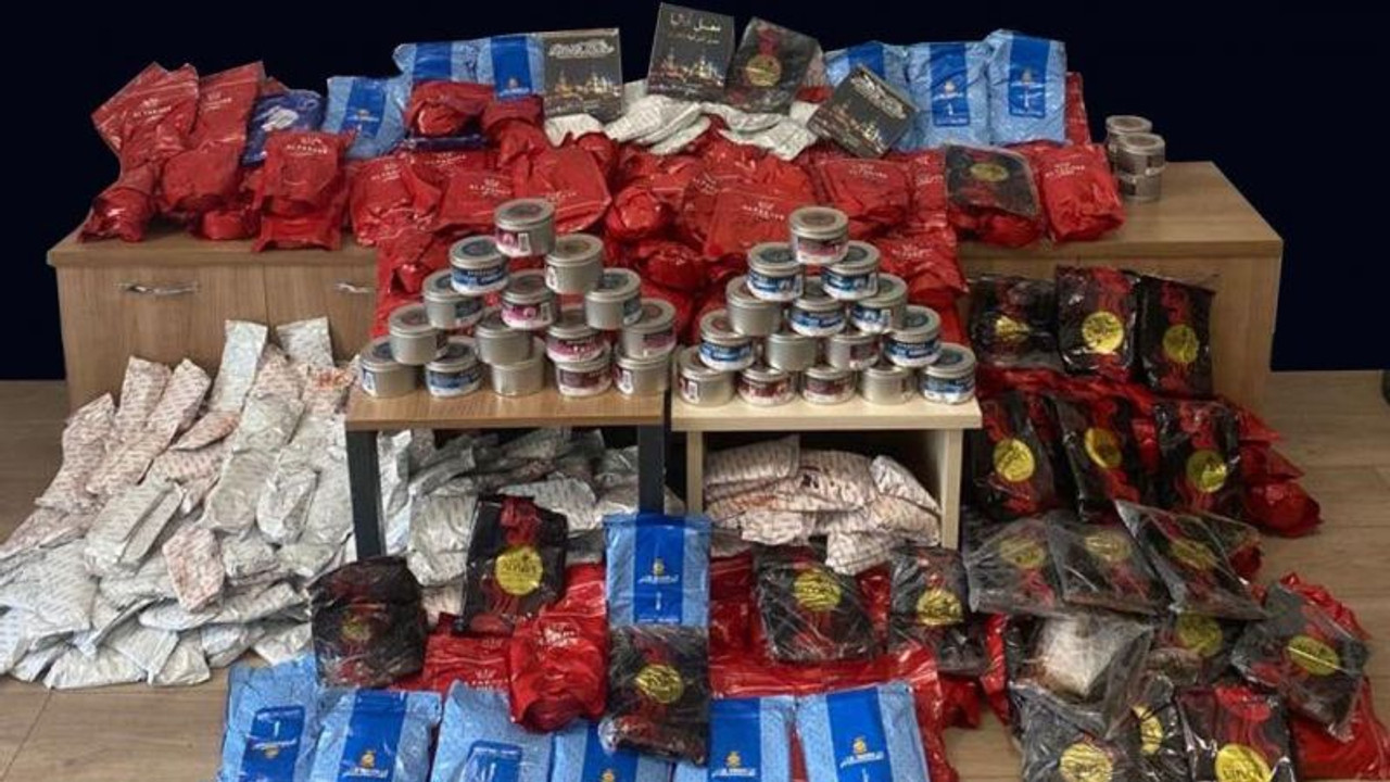 360 kilo bandrolsüz nargile tütünü ele geçirildi