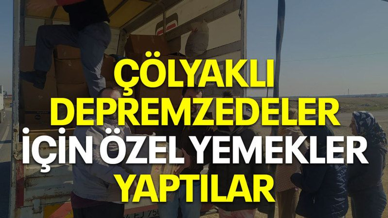 Çölyaklı depremzedeler için özel yemek yaptılar