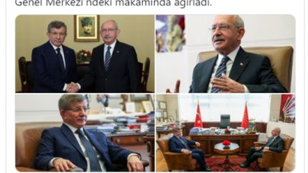 Davutoğlu, Kılıçdaroğlu'nu ziyaret etti