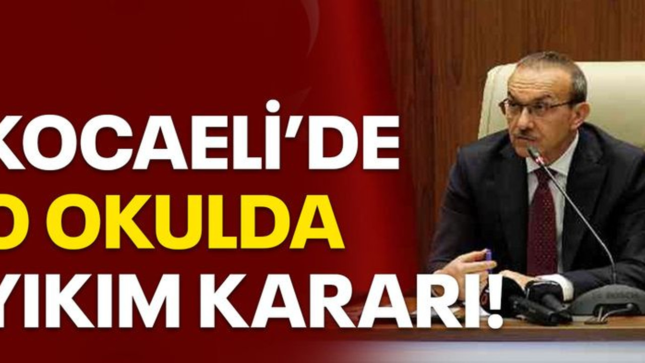 Kocaeli’de o okula yıkım kararı!
