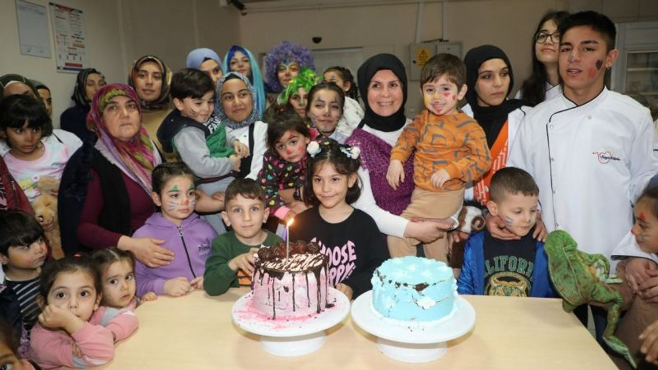 Kocaeli’de depremzede çocuklar doyasıya eğlendi