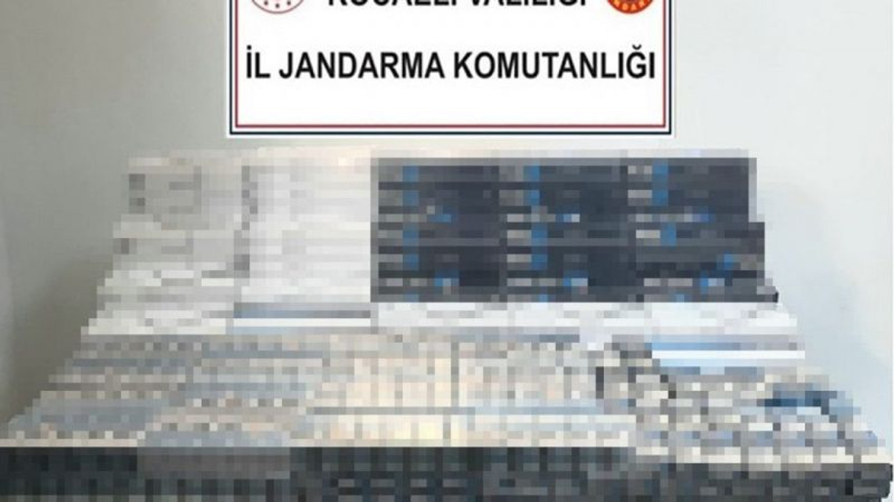 Kocaeli’de bin 280 paket kaçak sigara ele geçirildi