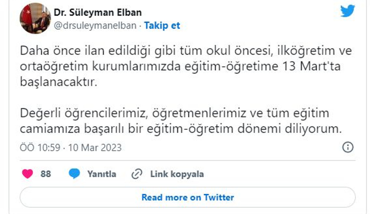Adana'da okulların ne zaman açılacağı belli oldu!