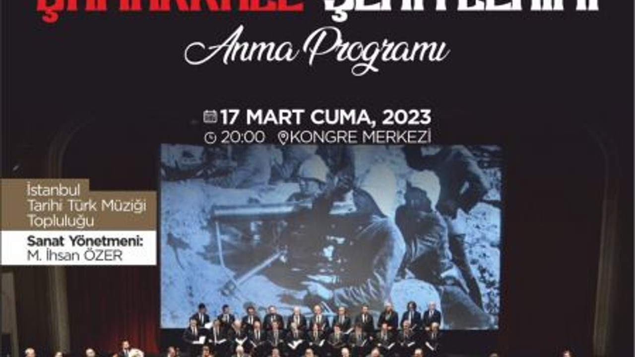 Çanakkale Zaferini özel programla anacaklar