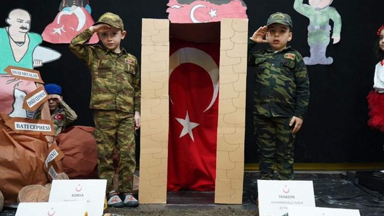 Minikler Çanakkale Zaferi’ni böyle kutladı