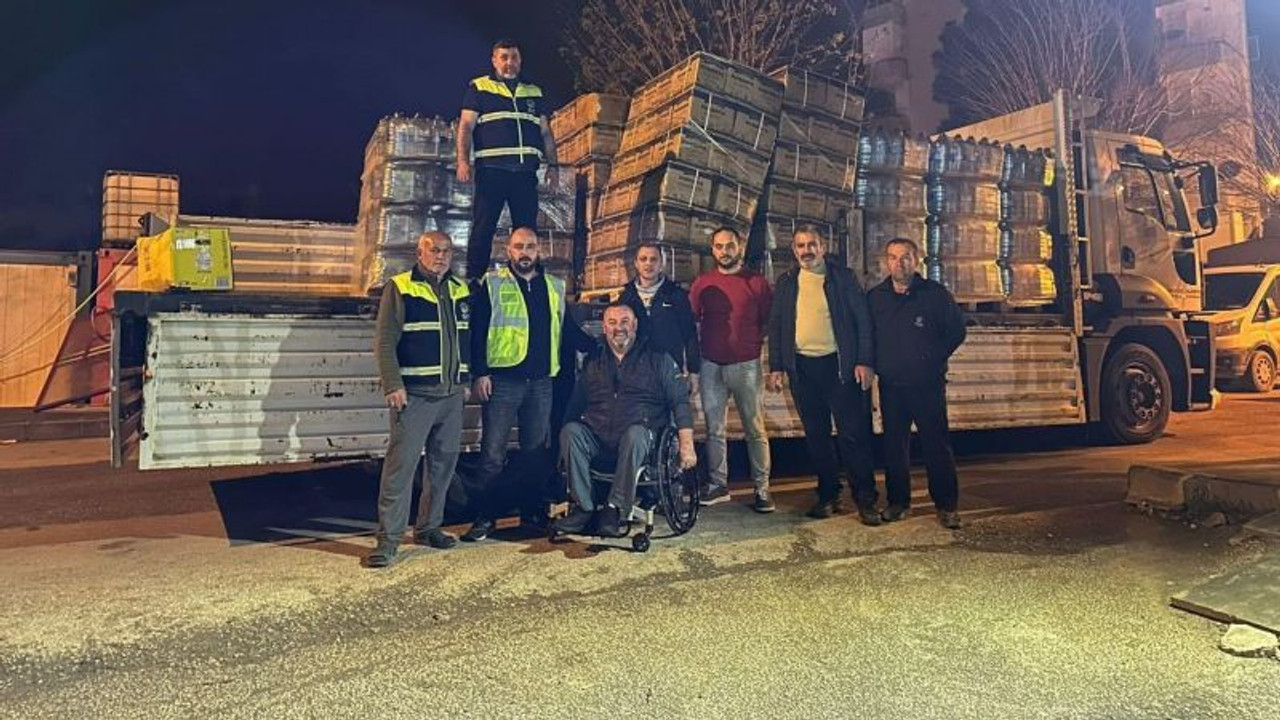 Deprem bölgesine yardım gönderdiler