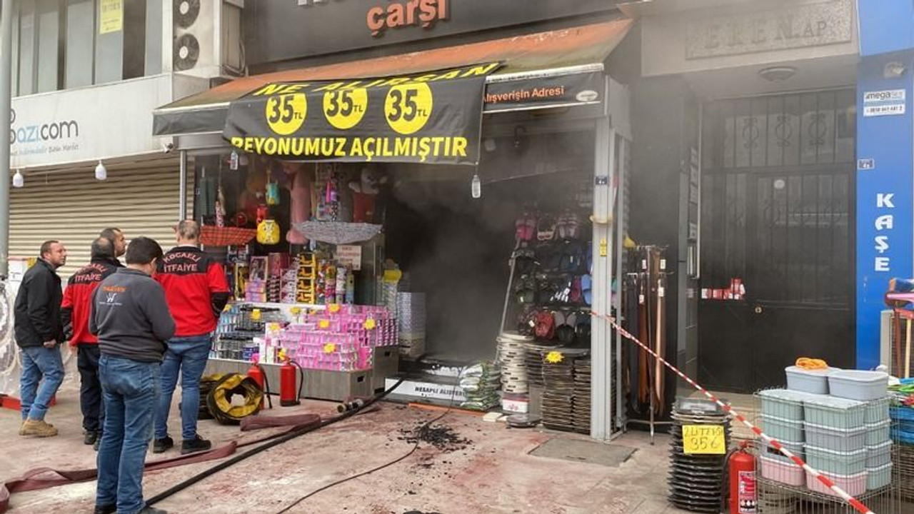 İş yerinde korkutan yangın