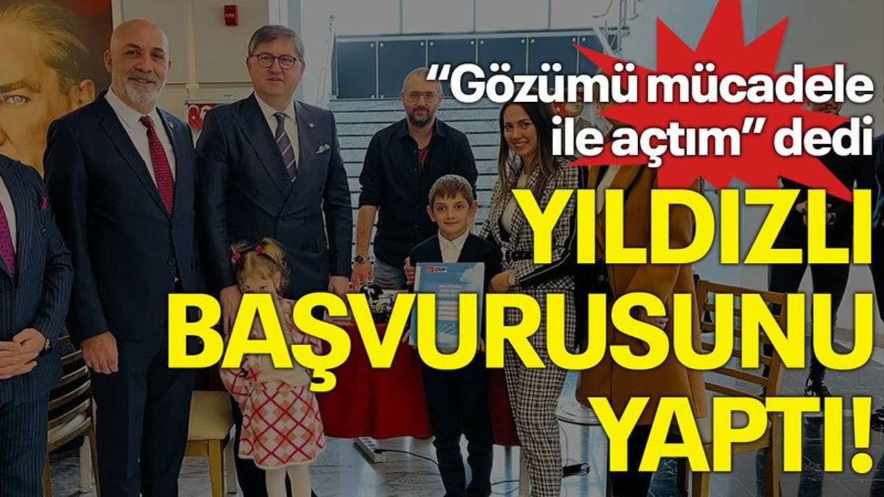 “Gözümü mücadele ile açtım” dedi, Yıldızlı başvurusunu yaptı!