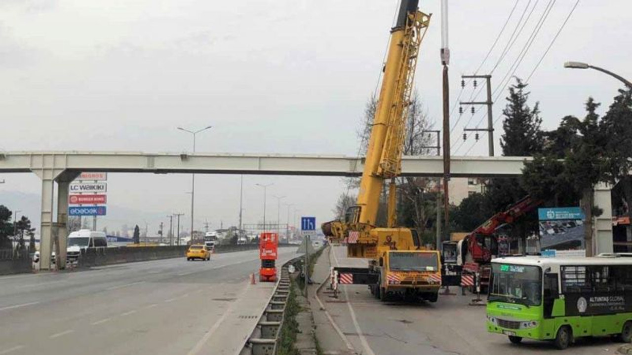 Çenesuyu üstgeçidinin köprü montajı yapıldı