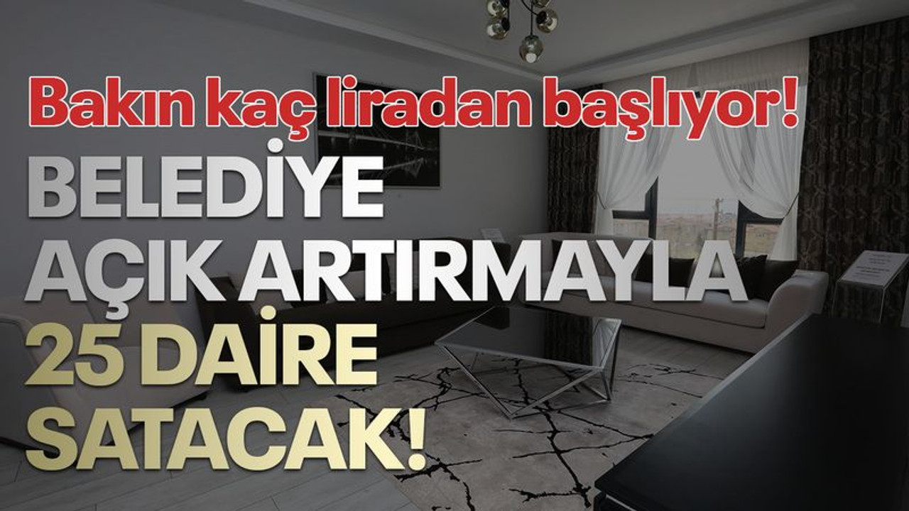 Kocaeli’de belediye, açık artırmayla daire satacak!