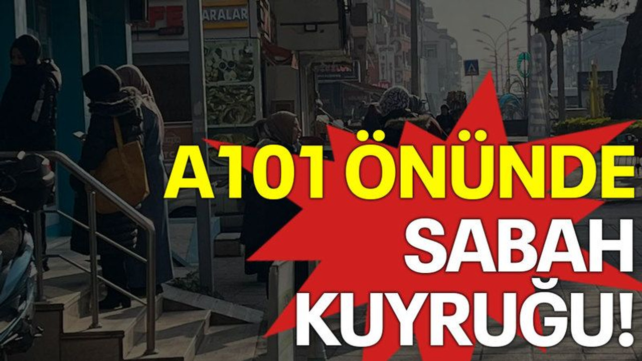 Kocaeli'de A101 önünde bakın bu neyin kuyruğu!