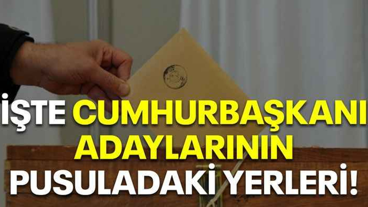 İşte Cumhurbaşkanı adaylarının pusuladaki yerleri!